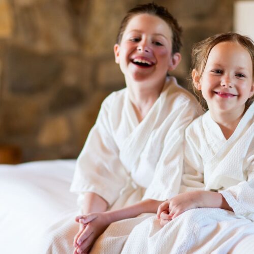 nounou sur le lieu de vacances